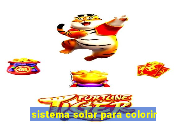 sistema solar para colorir